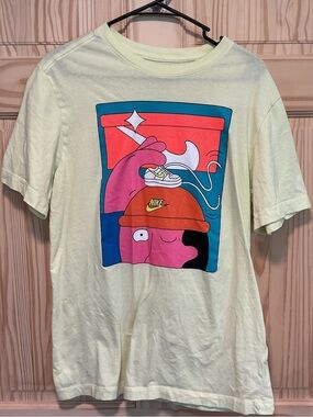 Nike Pale Yellow Crewneck Tee